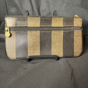 Fendi Pequin Striped Pouch